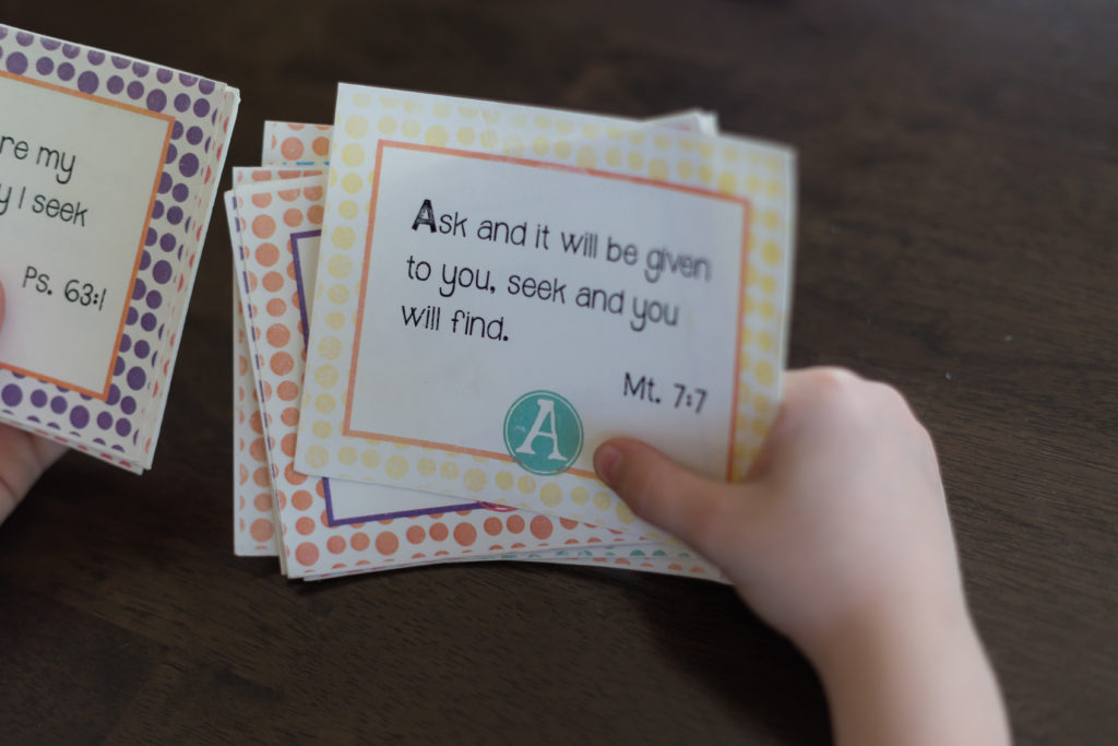 ABC Bible Memory Verse Cards - Family Bible Resources - Maestra Mom FREE