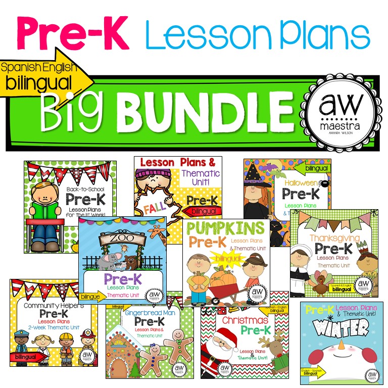 PreK Lesson Plans Bundle TPT