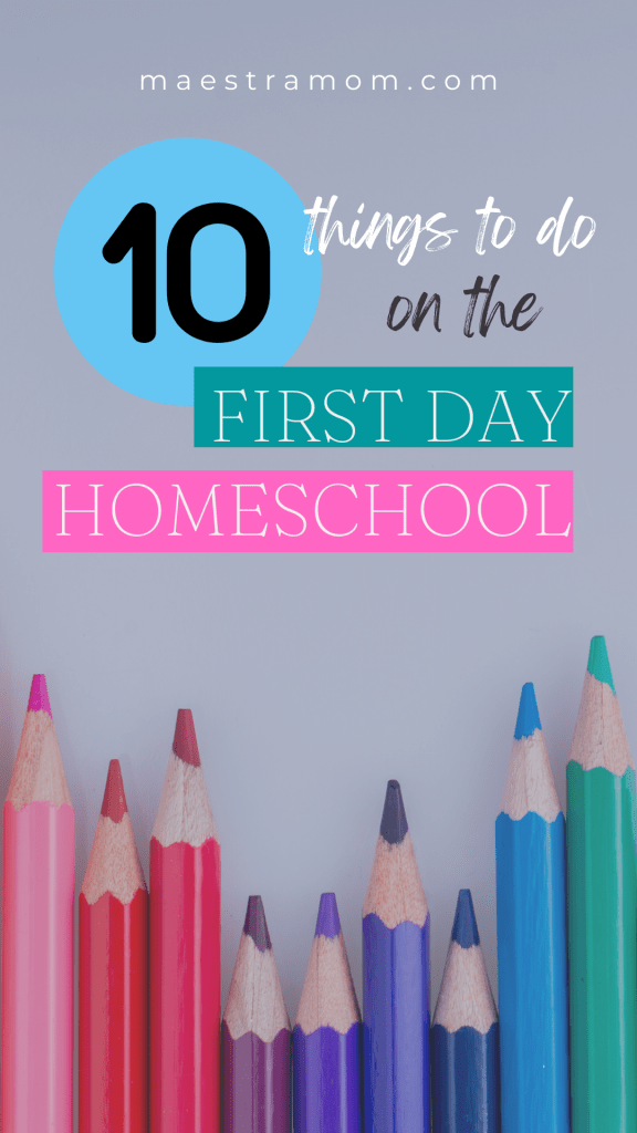 What to Do on the First Day of Homeschool