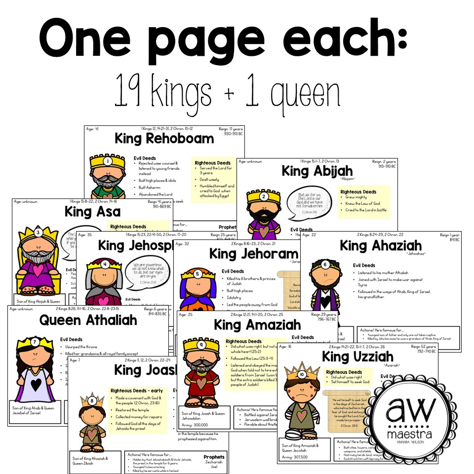 King Ahab And Naboth's Vineyard - Bible Class Printables - Maestra Mom