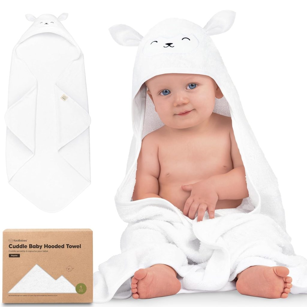 lamb hooded towel for baby easter gift ideas