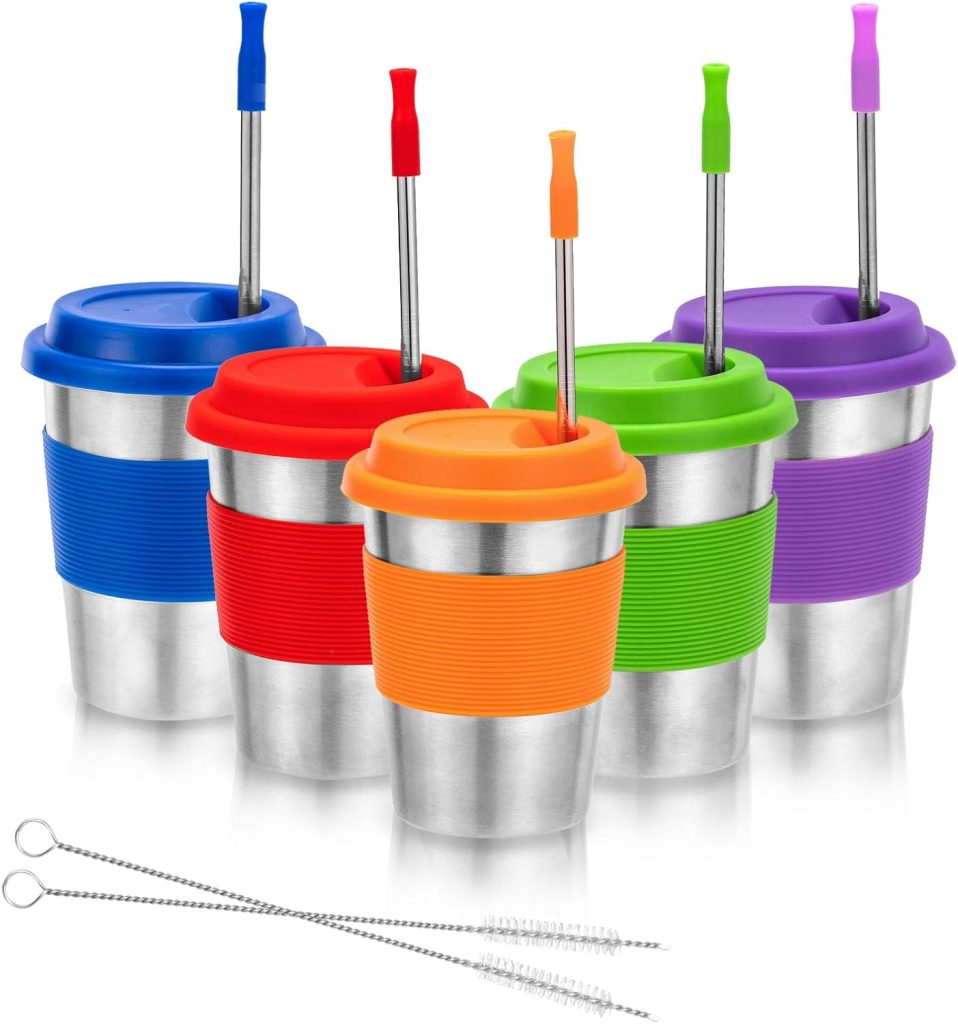 Kid Kitchen Items - stainless steel cups