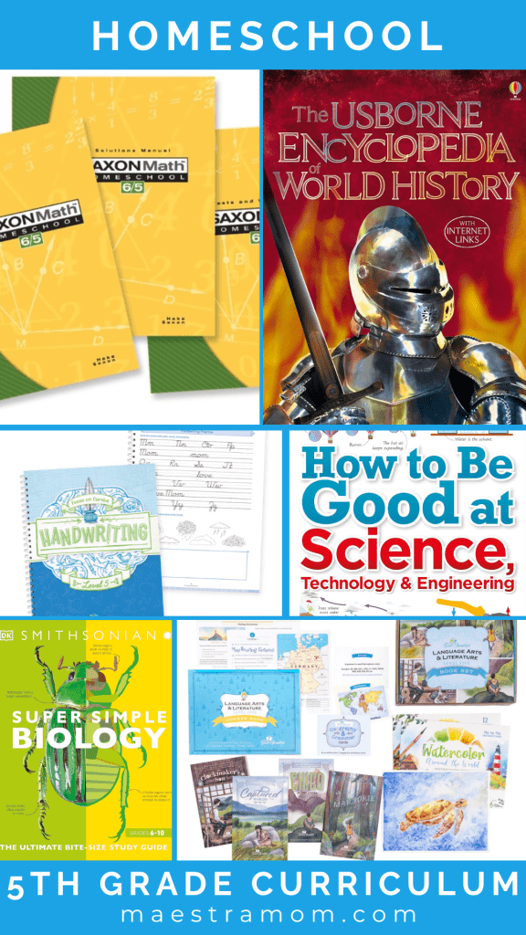 5th Grade Homeschool Curriculum