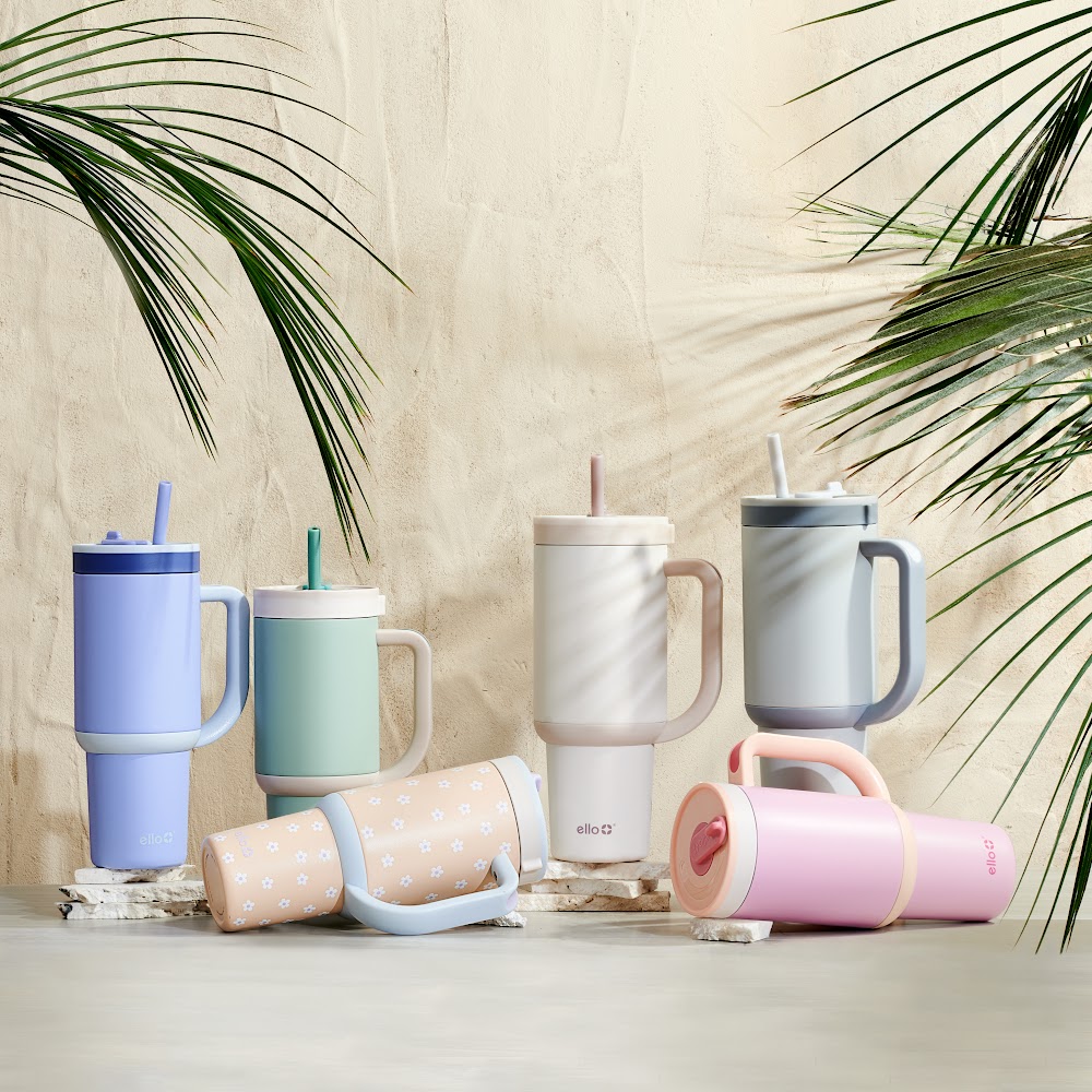 Ello Oasis Stainless Steel Tumblers for summer essentials