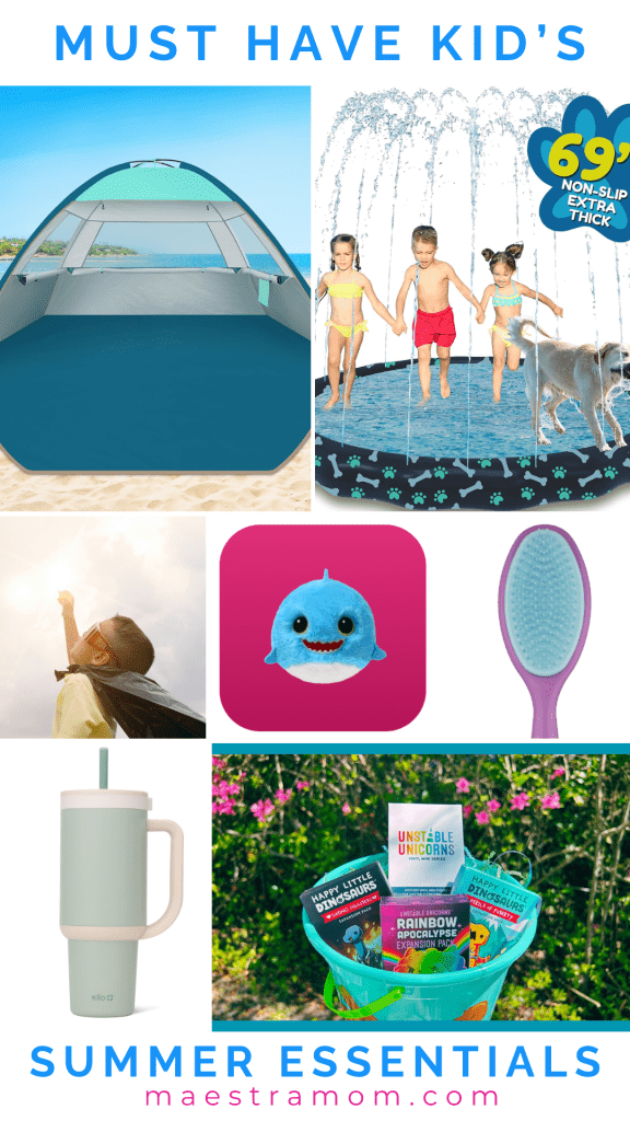 5 Must Have Summer Essentials for Kids pin