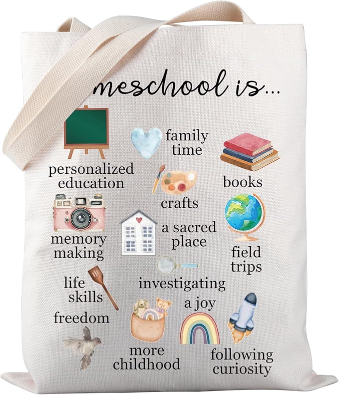 homeschool mom tote bag