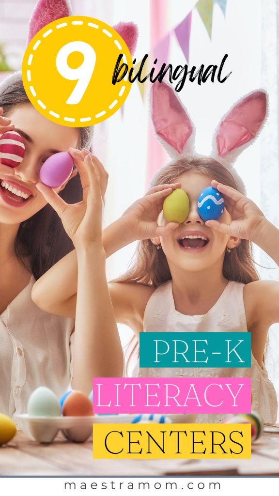 Easter Literacy centers pin