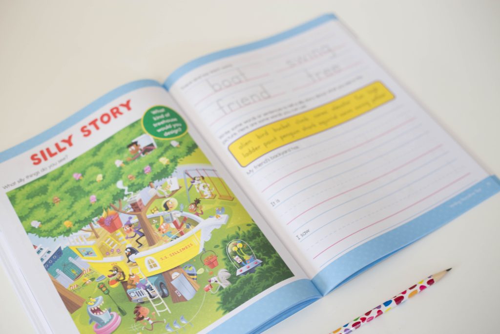 Sample page from Highlights Learn to Write Big Fun Workbook 