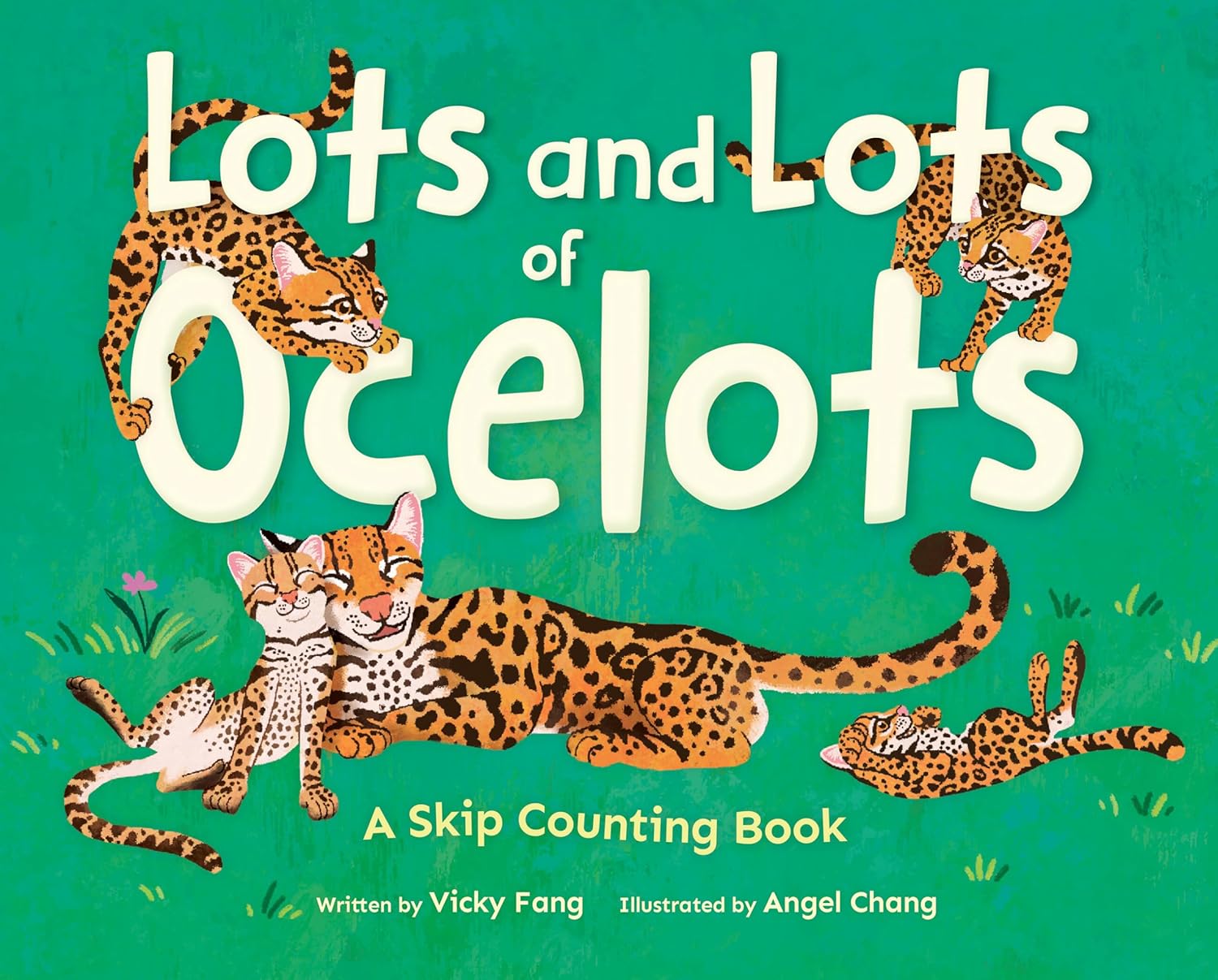 Lots and Lots of Ocelots: A Skip Counting Book by Vicky Fang math picture books for kids