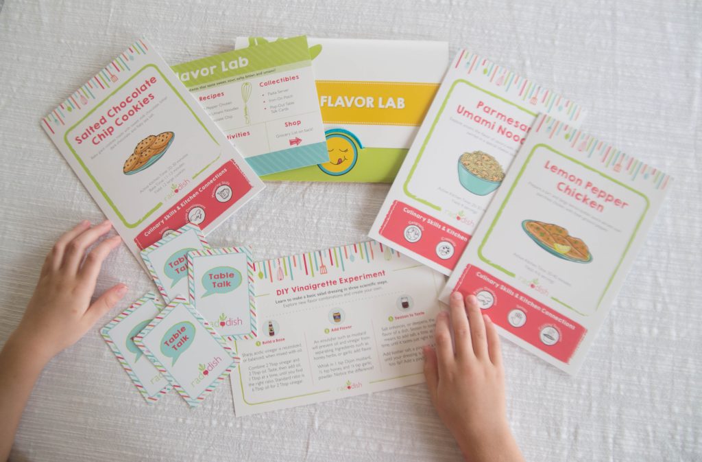 Raddish Kids cooking box for kids what's included in the box